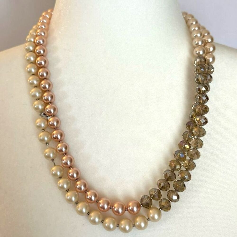 Long Faux Pear Necklace